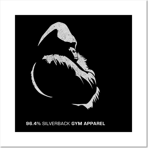 96.4% Silverback Gym Apparel, body building, strongman Wall Art by BOEC Gear